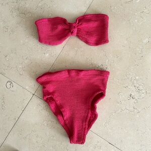Hunza G high waisted bikini one size - Pink worn twice